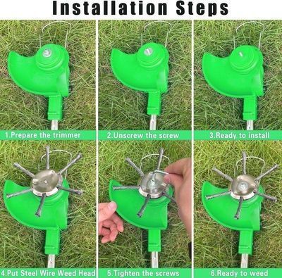 🔥SUMMER 50% OFF | BUY 2 GET 1 FREE 👨‍🌾 6 Inch Steel Wire Brush Cutter Trimmer Head