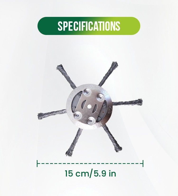 🔥SUMMER 50% OFF | BUY 2 GET 1 FREE 👨‍🌾 6 Inch Steel Wire Brush Cutter Trimmer Head